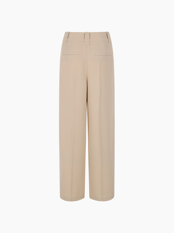 Light beige wide leg trousers  - sisley k pantaloni regular - Beige | Sisley K image number 2